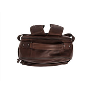 Brown Leather Laptop Backpack Austin, detail view 4