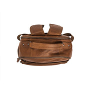 Cognac Leather Laptop Backpack Austin, detail view 4