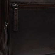 Brown Leather Laptop Backpack Calden, detail view 5