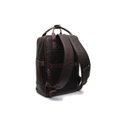 Brown Leather Laptop Backpack Calden, detail view 6