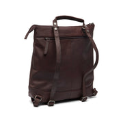 Brown Leather Laptop Backpack Caldero, detail view 4