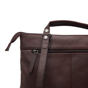 Brown Leather Laptop Backpack Caldero, product view 3