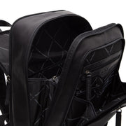 Black Leather Laptop Backpack Detroit, detail view 4