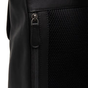 Black Leather Laptop Backpack Farrow, detail view 1