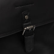 Black Leather Laptop Backpack Farrow, detail view 3
