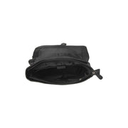 Black Leather Laptop Backpack Farrow, product view 3