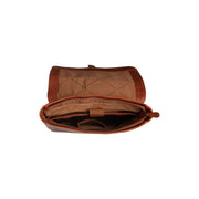 Cognac Leather Laptop Backpack Farrow, detail view 1