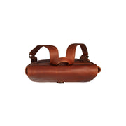 Cognac Leather Laptop Backpack Farrow, product view 3
