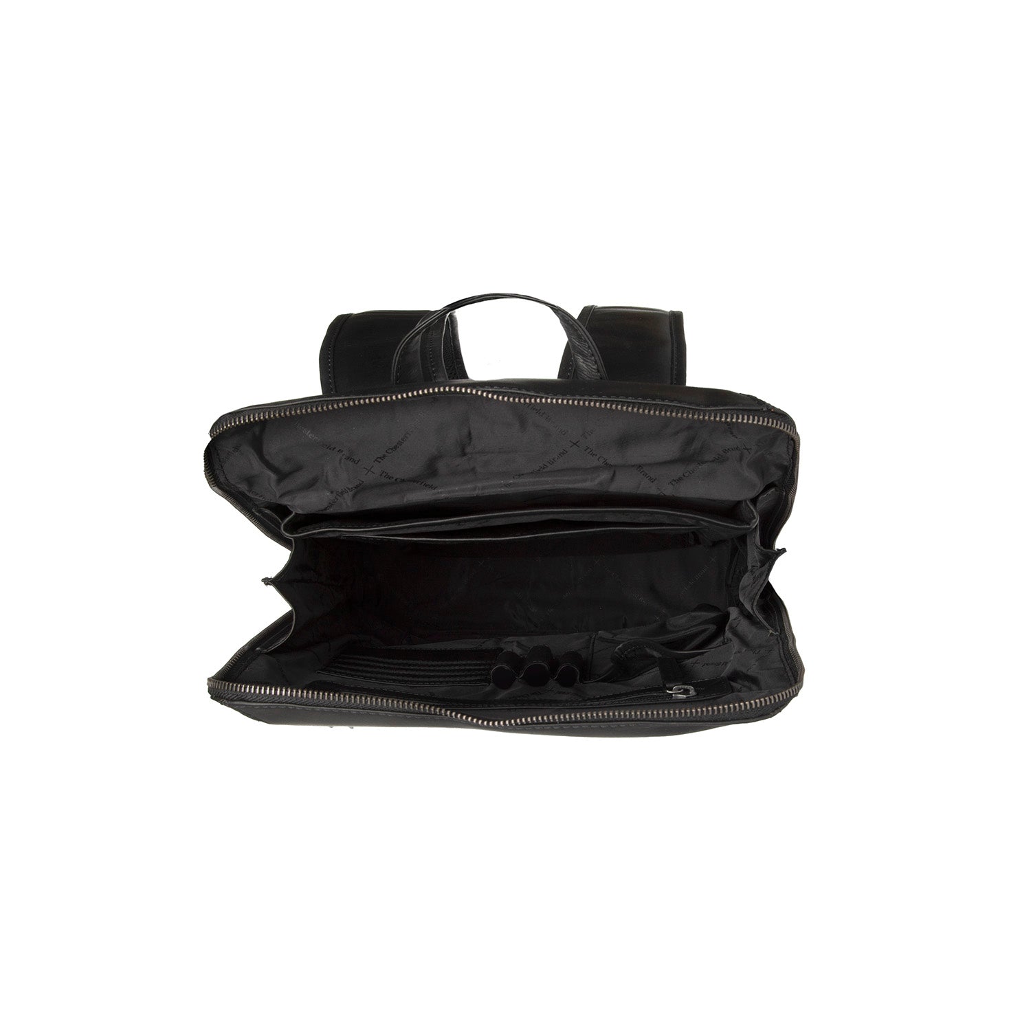 Black Leather Laptop Backpack Filmore, detail view 1