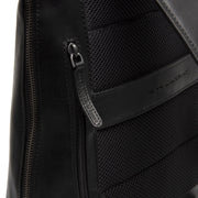 Black Leather Laptop Backpack Filmore, detail view 3
