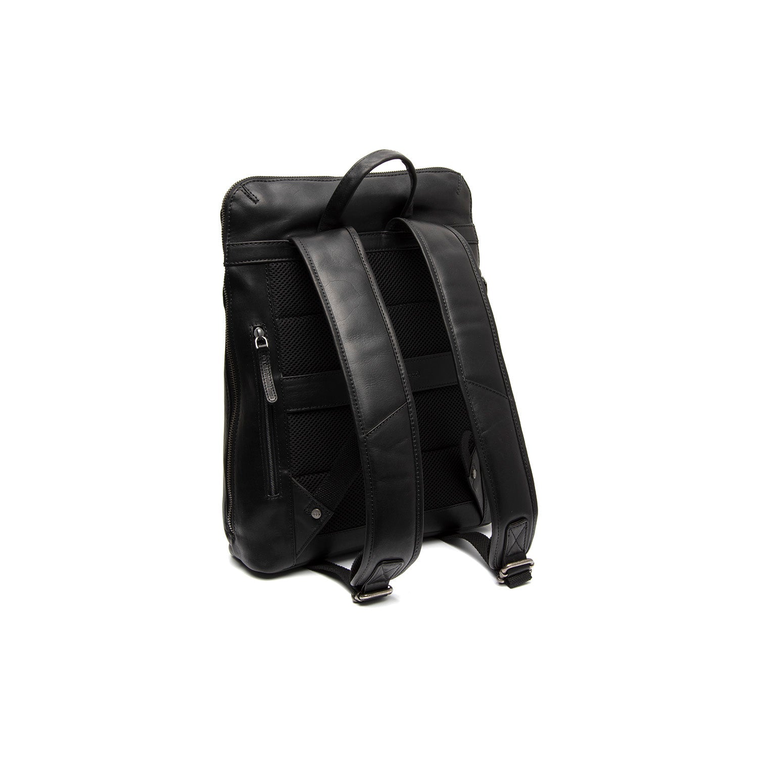 Black Leather Laptop Backpack Filmore, detail view 5