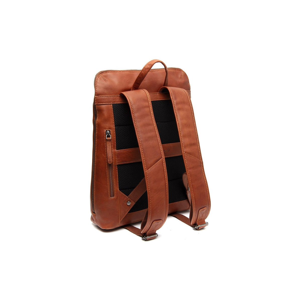 Cognac Leather Laptop Backpack Filmore, detail view 4