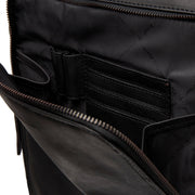 Black Leather Laptop Backpack Jasper, detail view 1