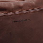 Brown Leather Laptop Backpack Jasper, detail view 1