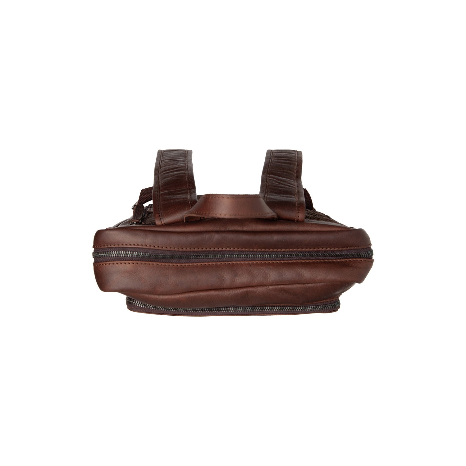 Brown Leather Laptop Backpack Jasper, detail view 3