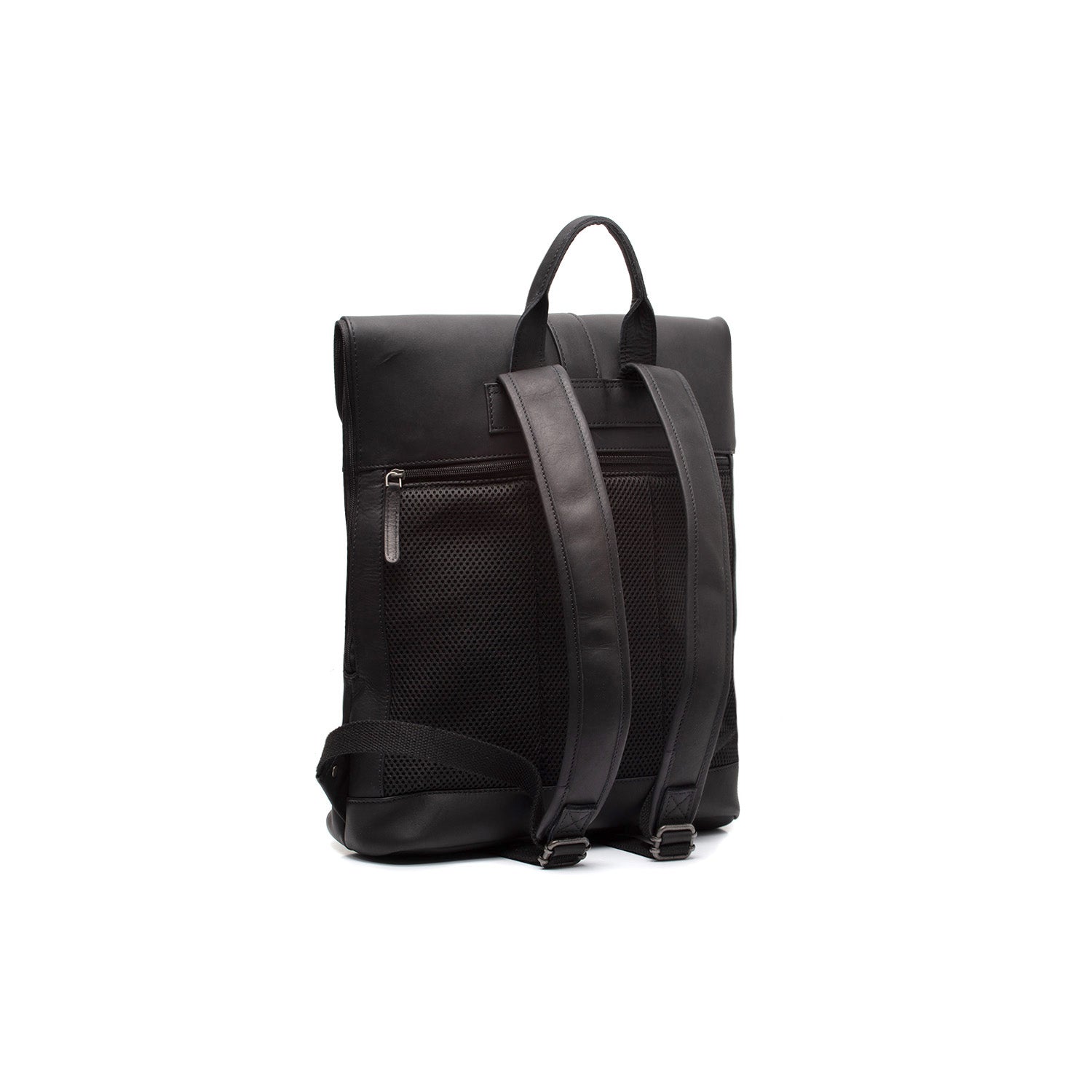 Black Leather Laptop Backpack Larsson, detail view 6