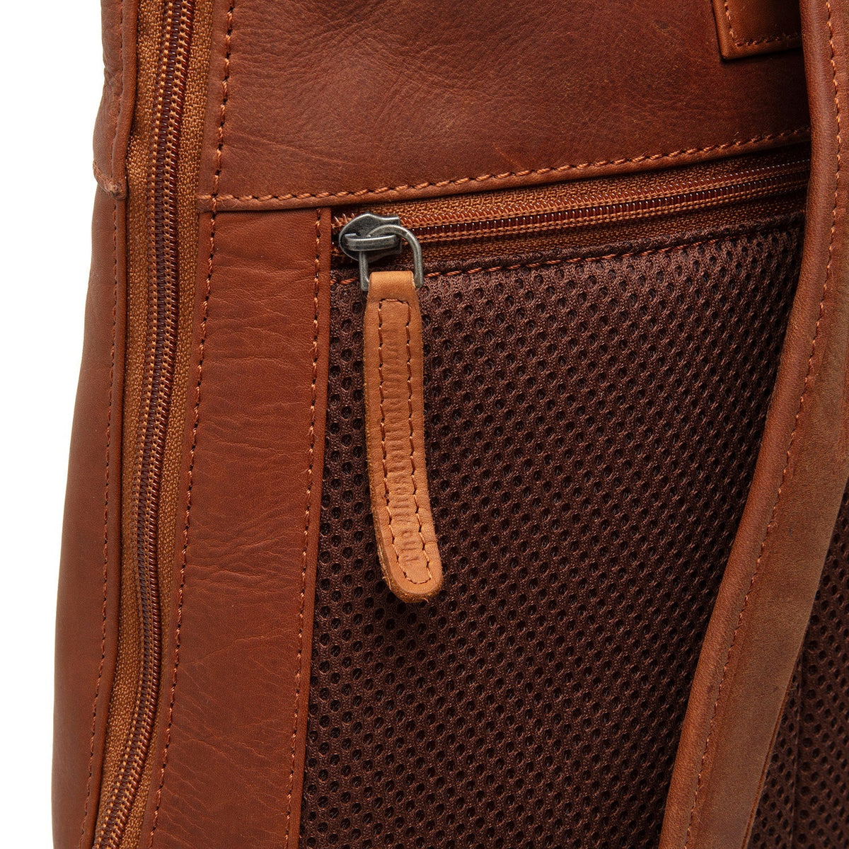 Cognac Leather Laptop Backpack Larsson, detail view 5