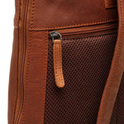 Cognac Leather Laptop Backpack Larsson, detail view 5