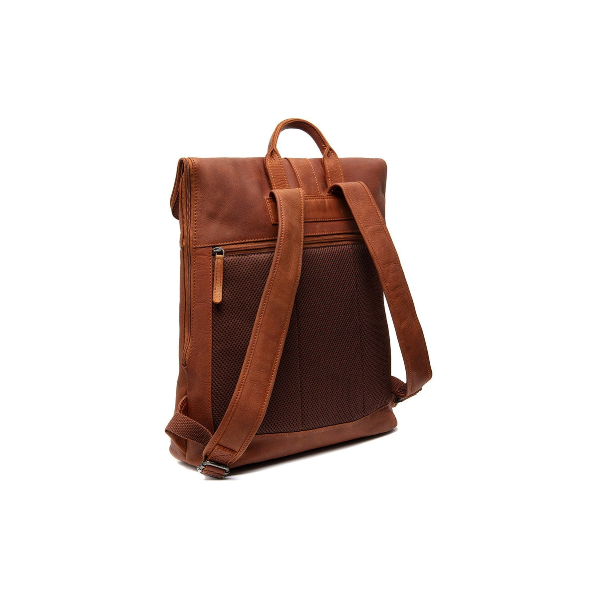 Cognac Leather Laptop Backpack Larsson, detail view 6