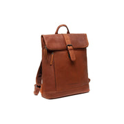 Cognac Leather Laptop Backpack Larsson, front view