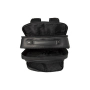 Black Leather Laptop Backpack Lennox, detail view 3