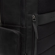 Black Leather Laptop Backpack Lennox, detail view 5
