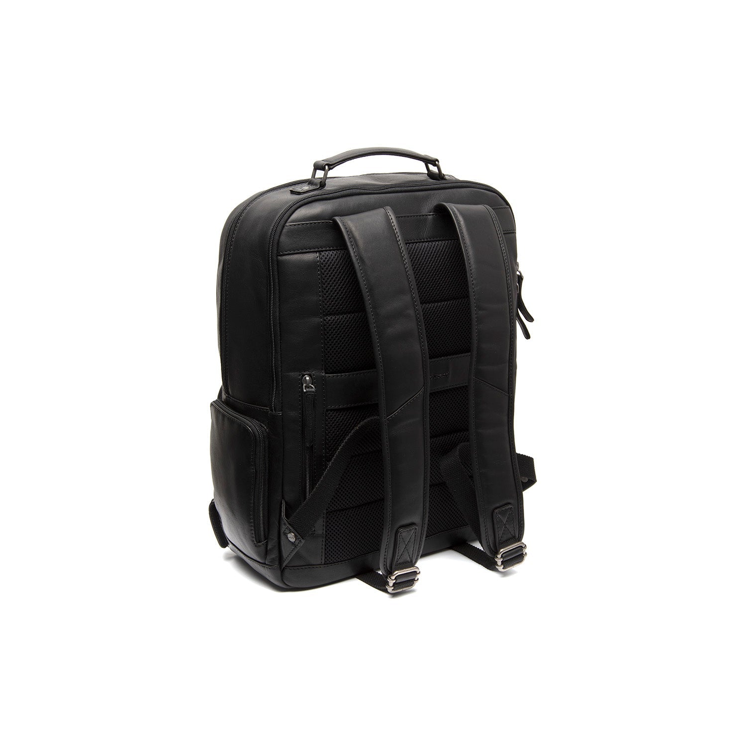 Black Leather Laptop Backpack Lennox, detail view 6