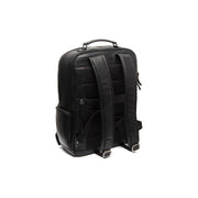 Black Leather Laptop Backpack Lennox, detail view 6