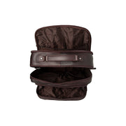 Brown Leather Laptop Backpack Lennox, detail view 3