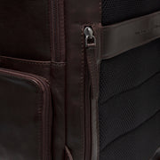 Brown Leather Laptop Backpack Lennox, detail view 5