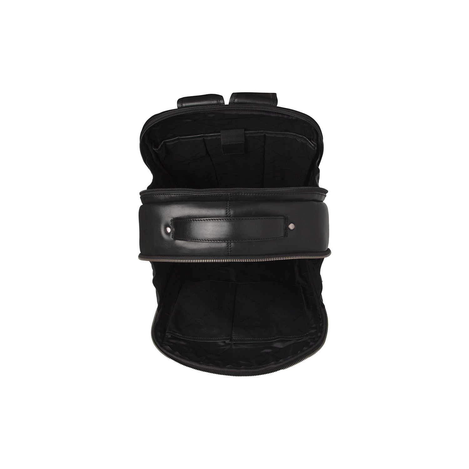 Black Leather Laptop Backpack Maggiore, detail view 4