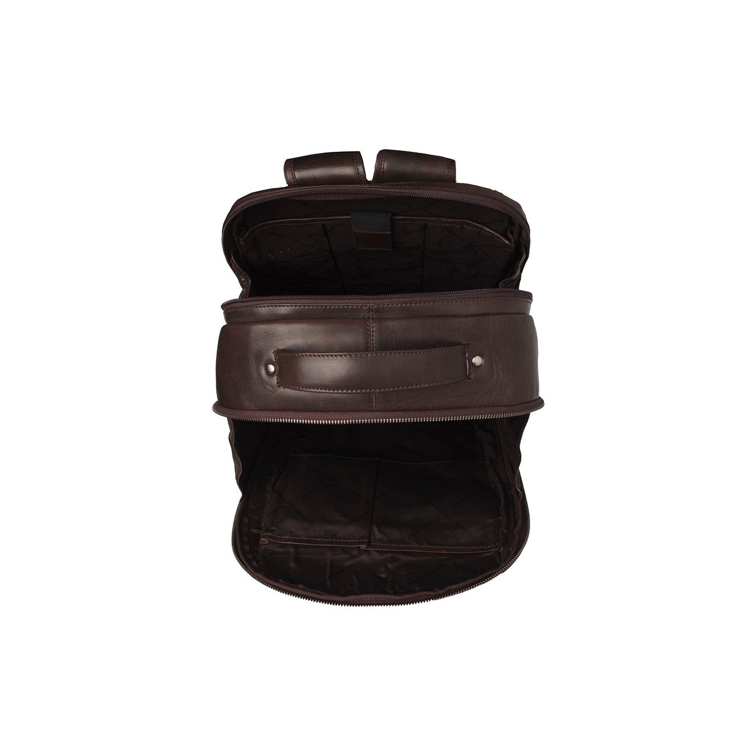 Brown Leather Laptop Backpack Maggiore, detail view 4