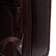 Brown Leather Laptop Backpack Maggiore, detail view 5