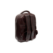 Brown Leather Laptop Backpack Maggiore, detail view 6