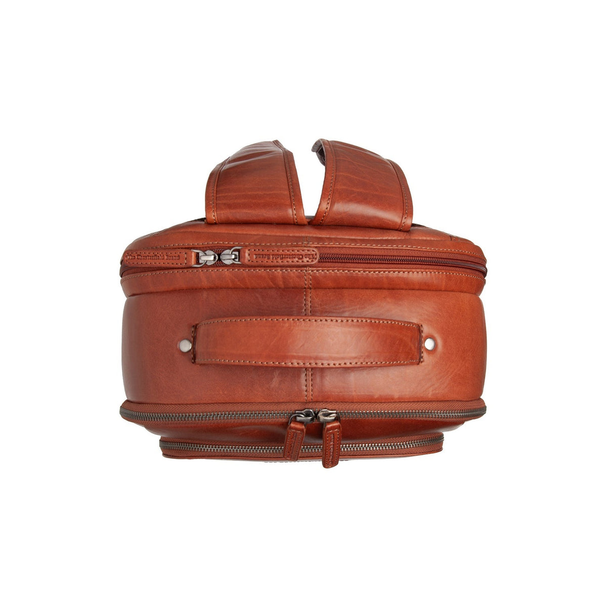 Cognac Leather Laptop Backpack Maggiore, detail view 3