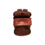 Cognac Leather Laptop Backpack Maggiore, detail view 4