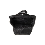 Black Leather Laptop Backpack Rich, detail view 3