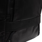 Black Leather Laptop Backpack Rich, detail view 4