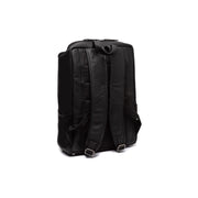 Black Leather Laptop Backpack Rich, detail view 7