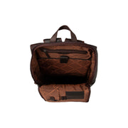Brown Leather Laptop Backpack Rich, detail view 1