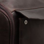 Brown Leather Laptop Backpack Rich, detail view 3