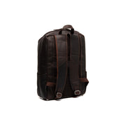 Brown Leather Laptop Backpack Rich, detail view 6
