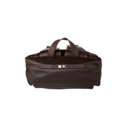 Brown Leather Laptop Backpack Rich, product view 3