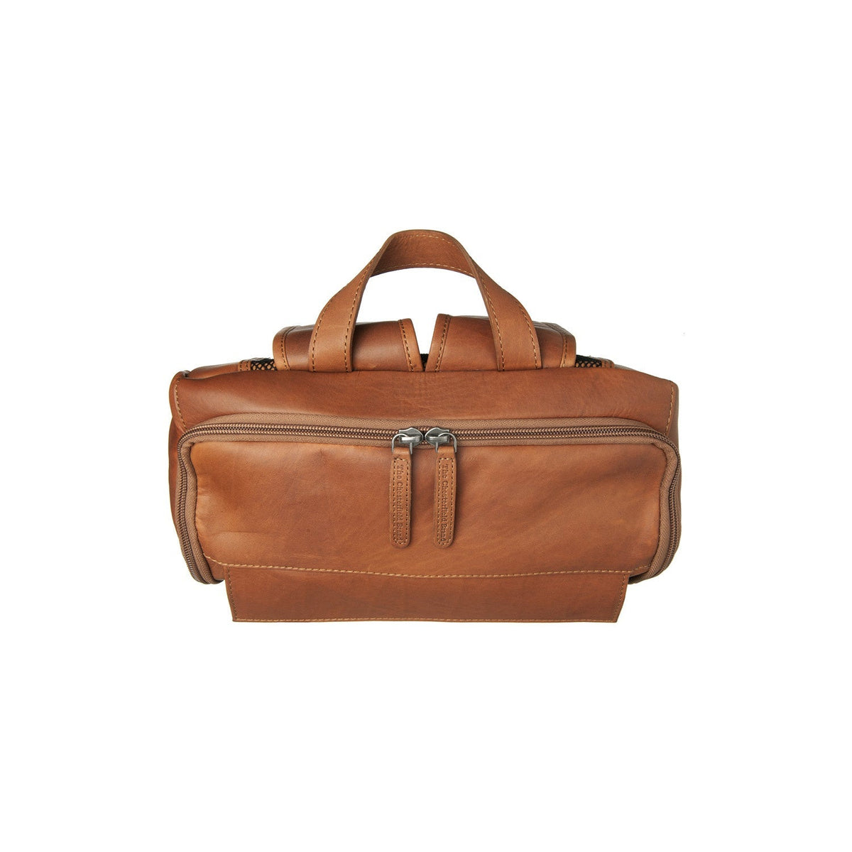 Cognac Leather Laptop Backpack Rich, detail view 5