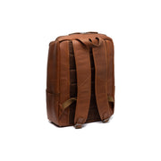 Cognac Leather Laptop Backpack Rich, detail view 6