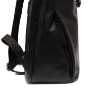 Black Leather Laptop Backpack Savona, detail view 3