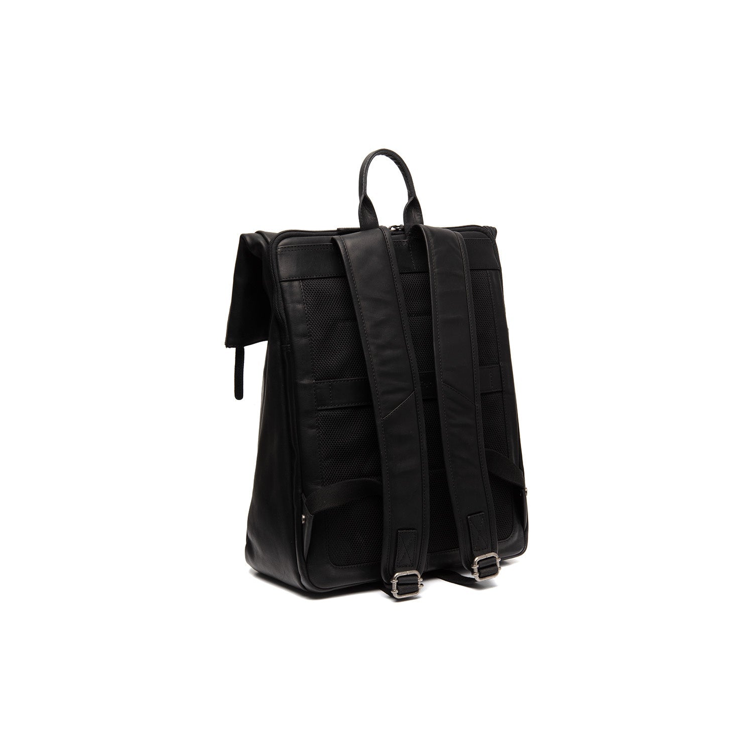 Black Leather Laptop Backpack Savona, detail view 6