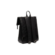 Black Leather Laptop Backpack Savona, detail view 6