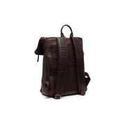 Brown Leather Laptop Backpack Savona, detail view 5