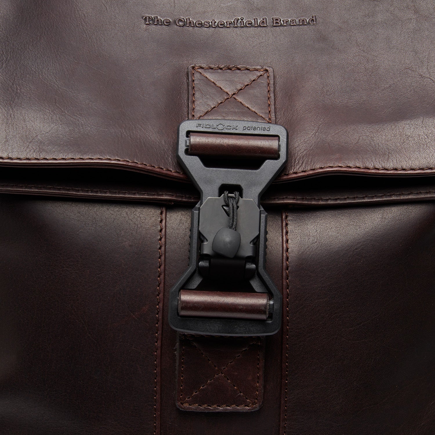 Brown Leather Laptop Backpack Savona, product view 3